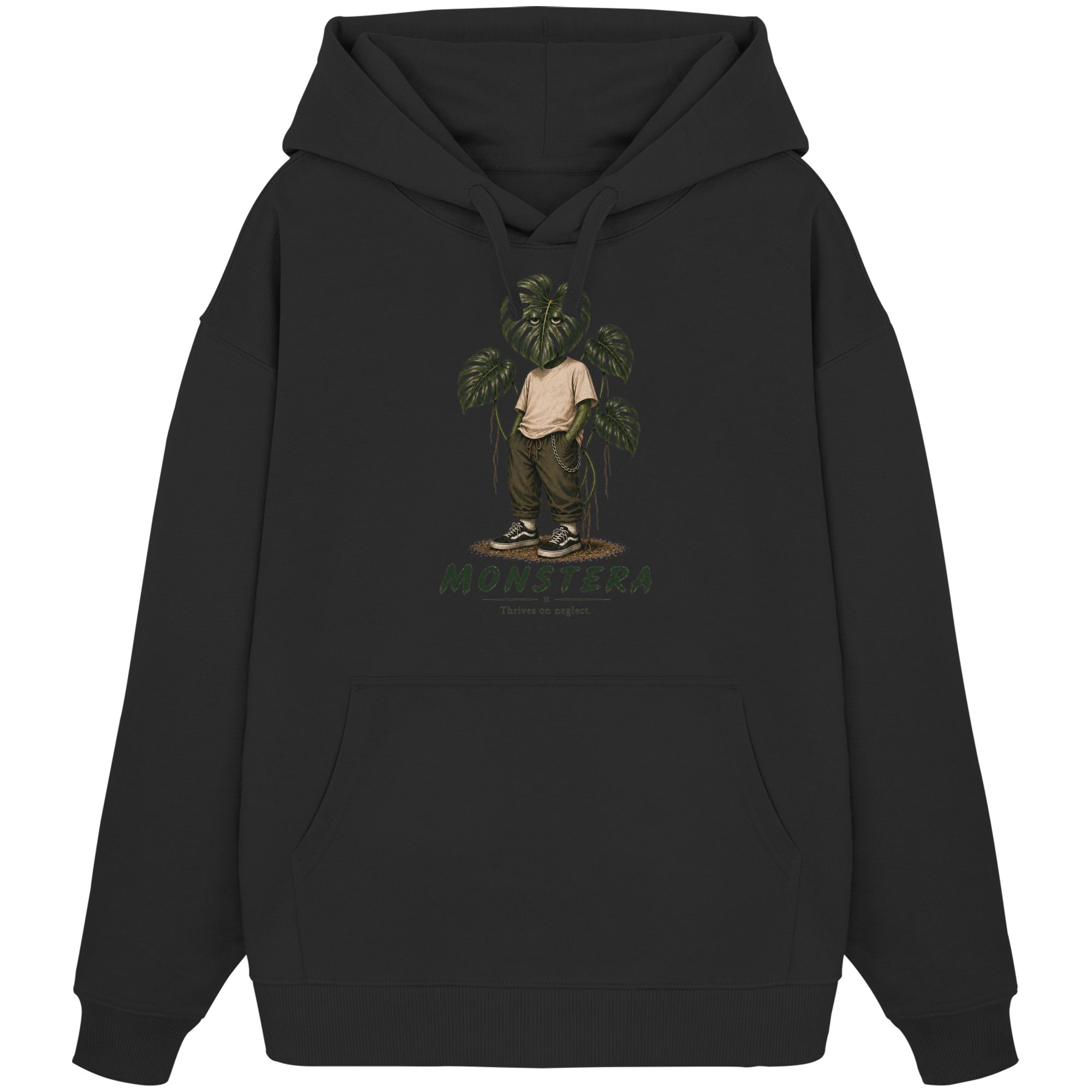 Vivarium Somnia - Monstera Shirt - Organic Oversize Hoodie