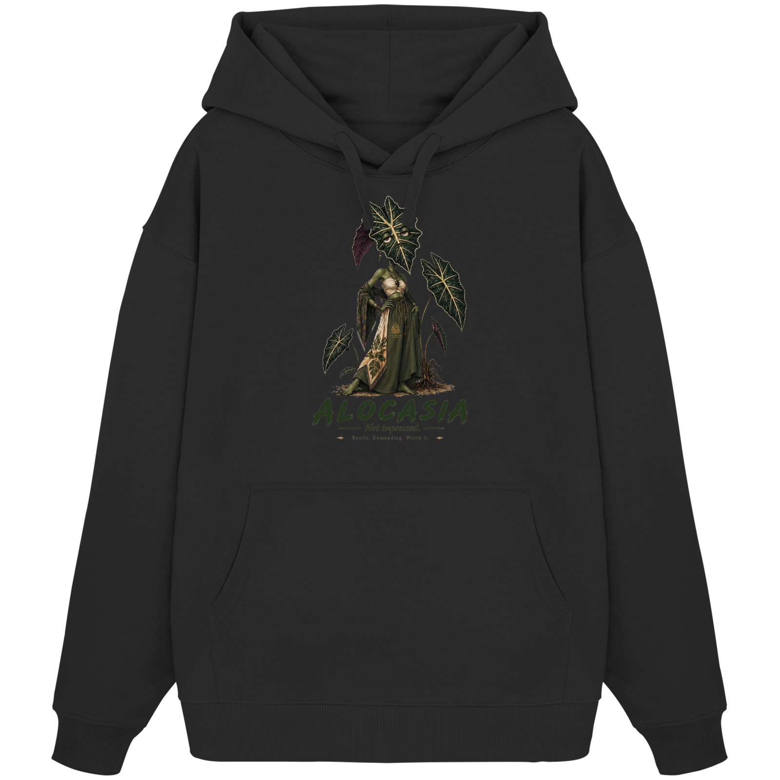 Vivarium Somnia - Alocasia Shirt - Organic Oversize Hoodie