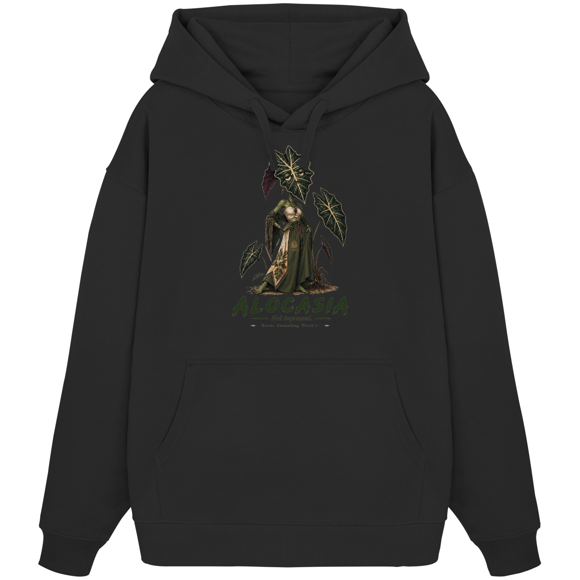 Vivarium Somnia - Alocasia Shirt - Organic Oversize Hoodie