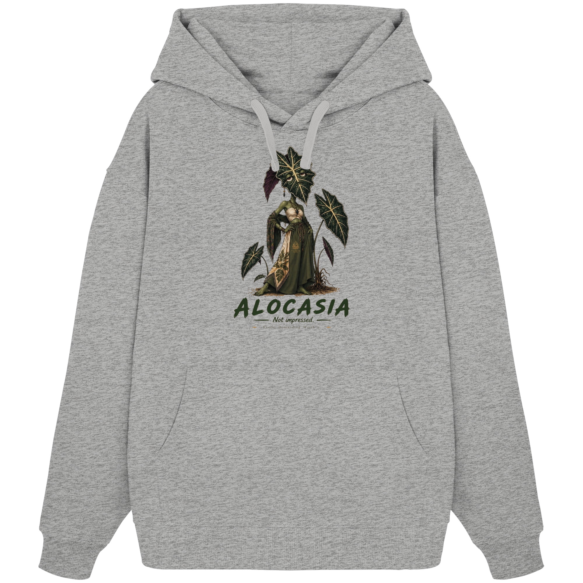 Vivarium Somnia - Alocasia Shirt - Organic Oversize Hoodie