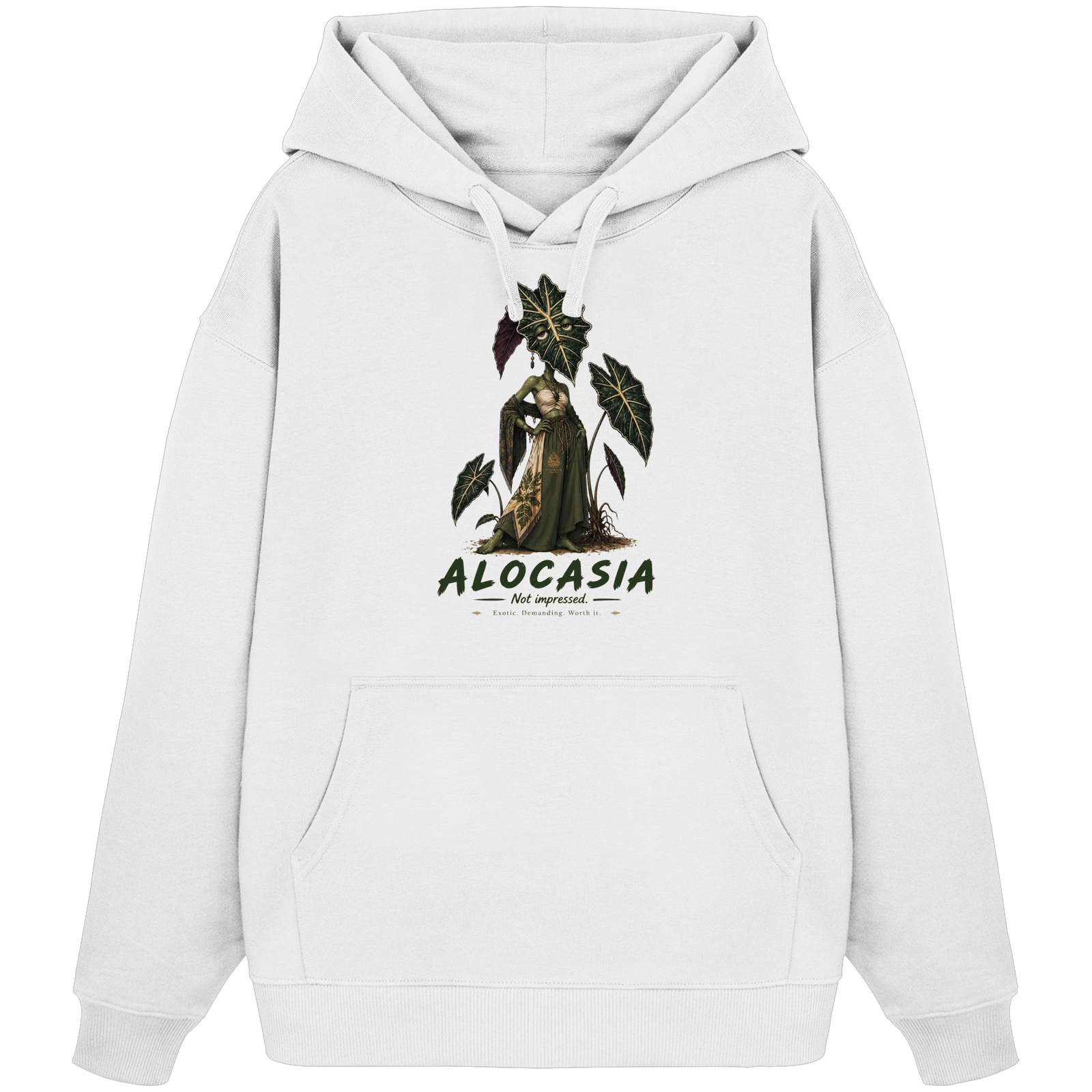 Vivarium Somnia - Alocasia Shirt - Organic Oversize Hoodie