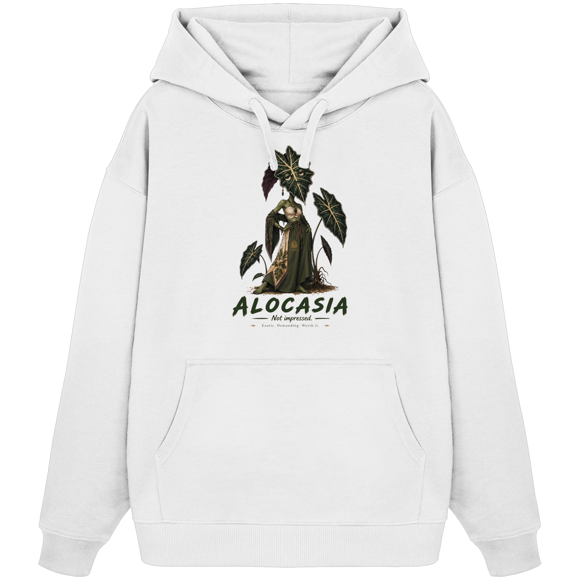 Vivarium Somnia - Alocasia Shirt - Organic Oversize Hoodie