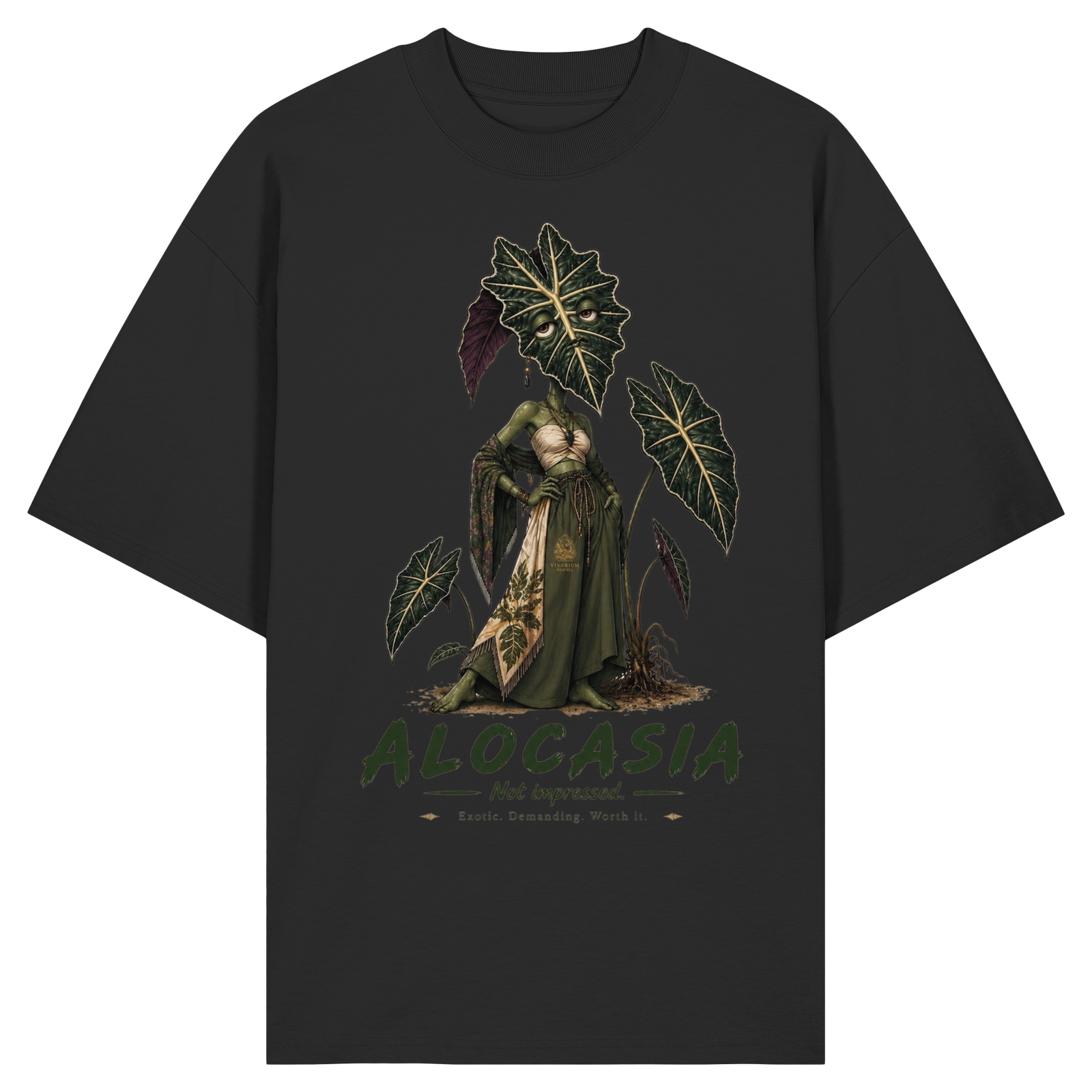 Vivarium Somnia - Alocasia Shirt - Organic Oversize Shirt