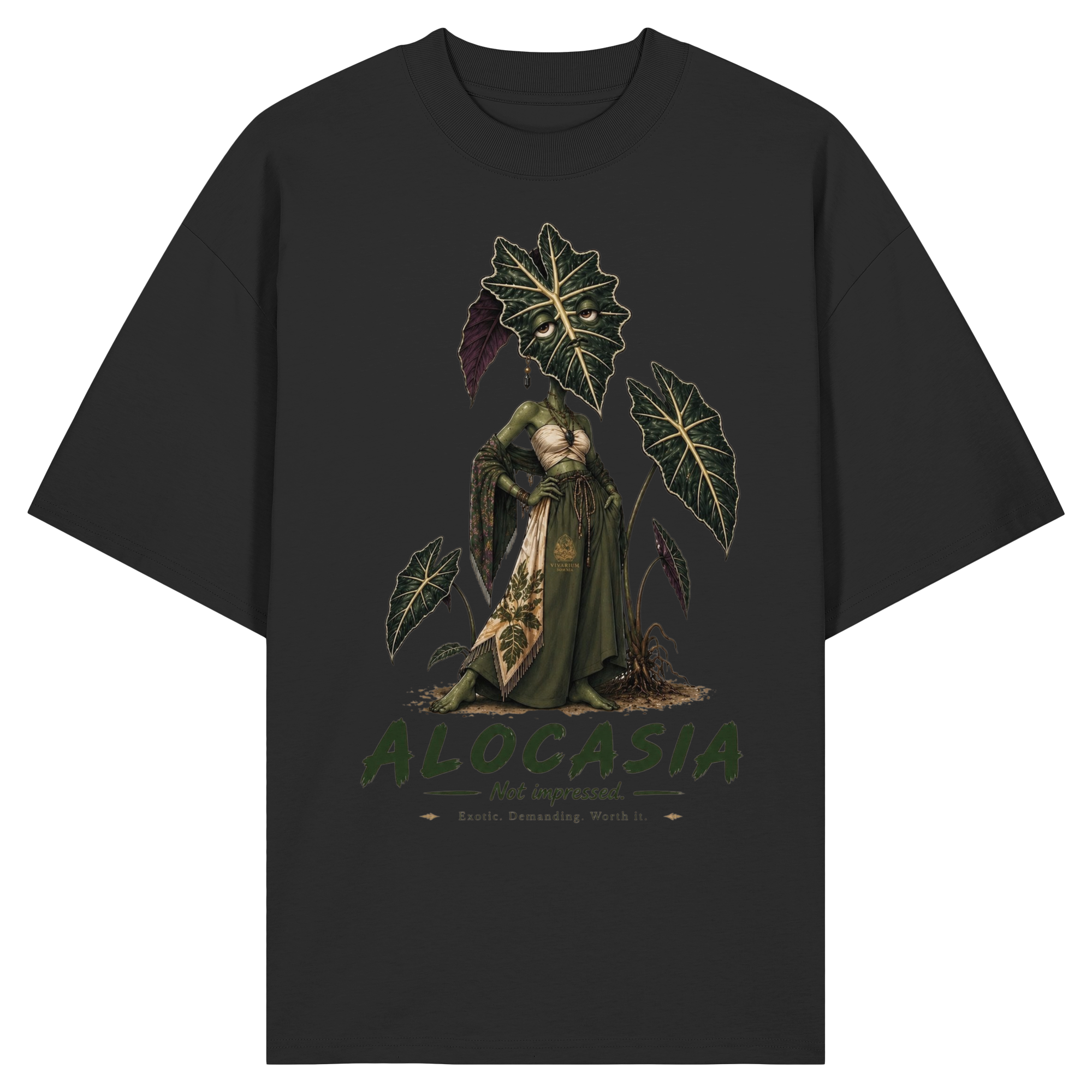 Vivarium Somnia - Alocasia Shirt - Organic Oversize Shirt