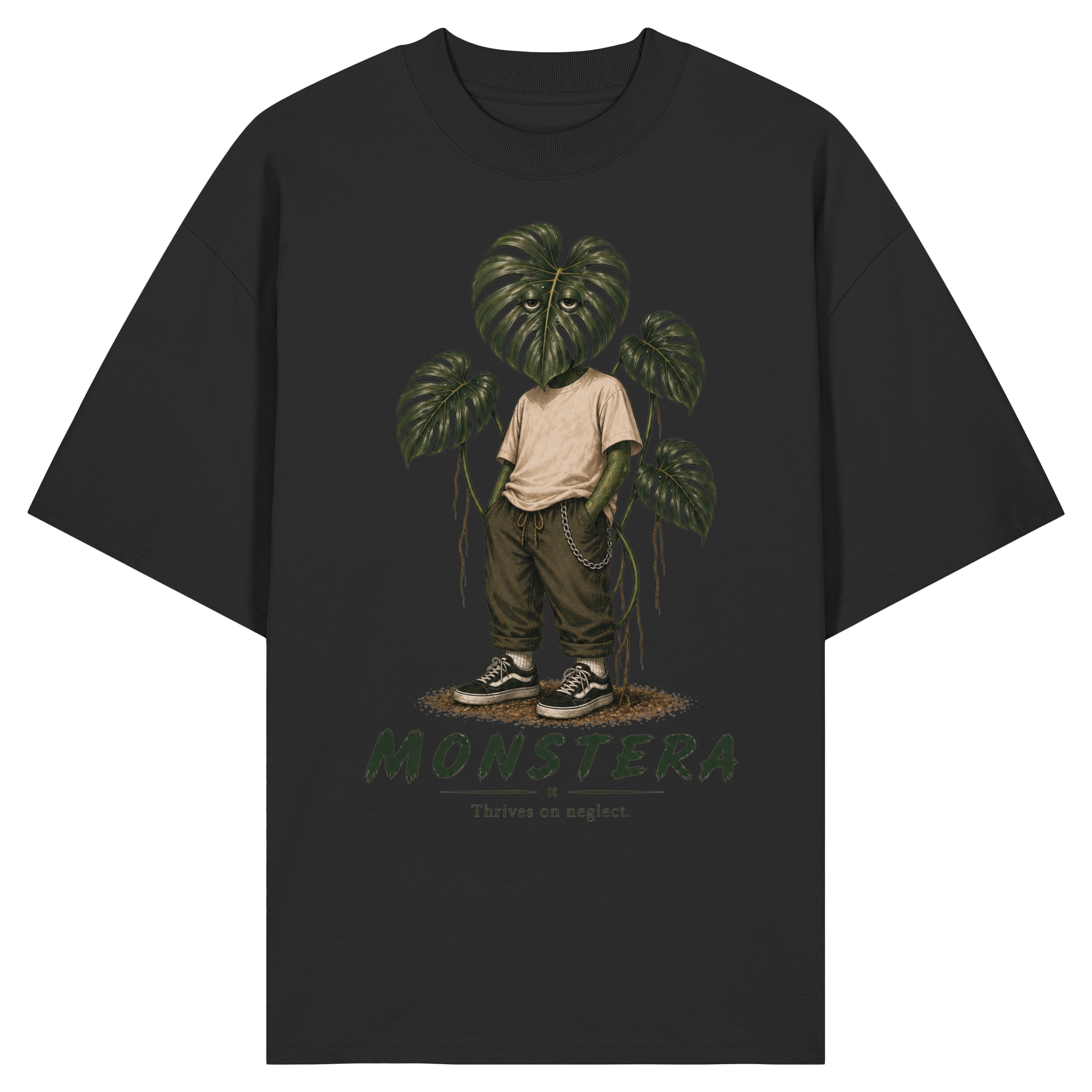 Vivarium Somnia - Monstera Shirt - Organic Oversize Shirt