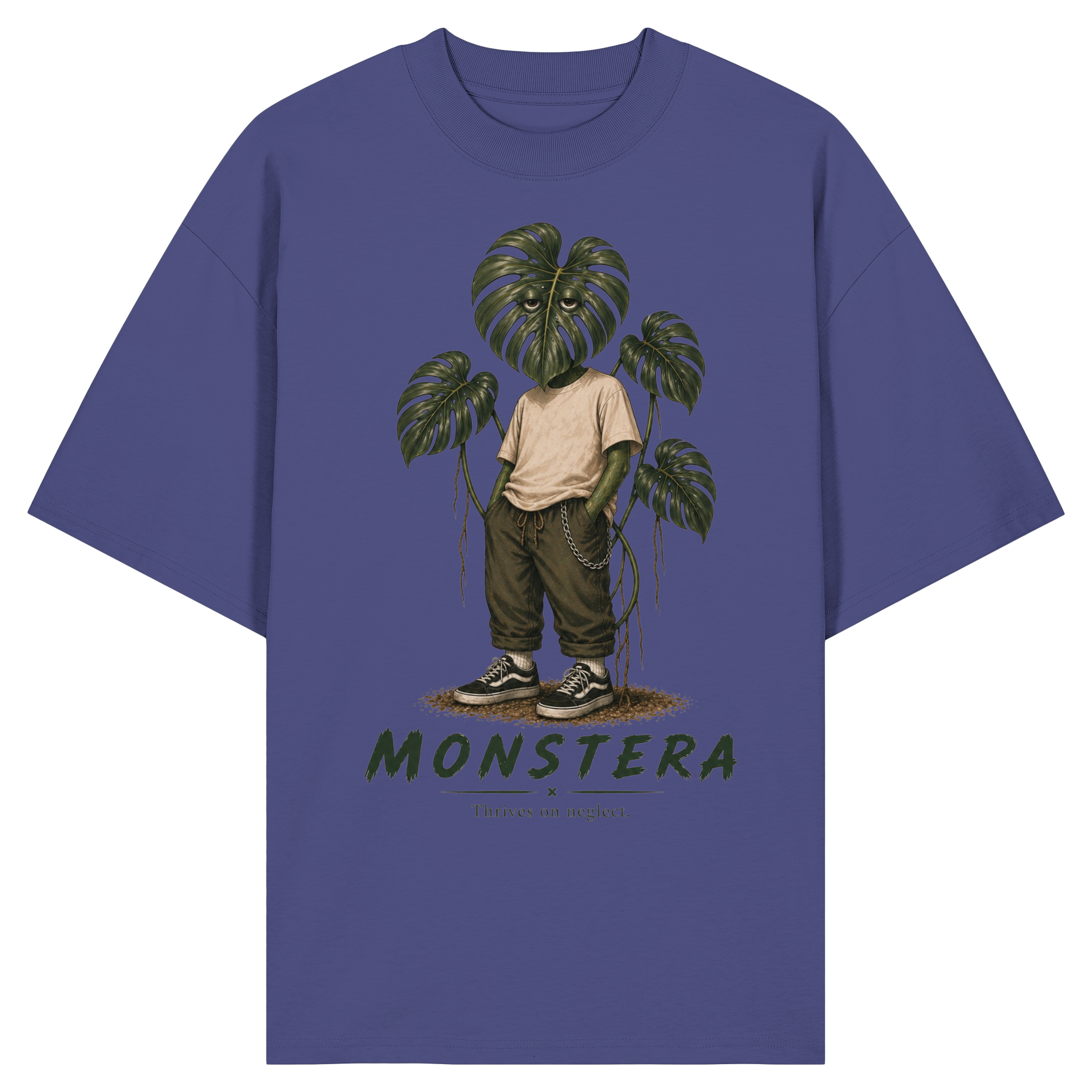 Vivarium Somnia - Monstera Shirt - Organic Oversize Shirt