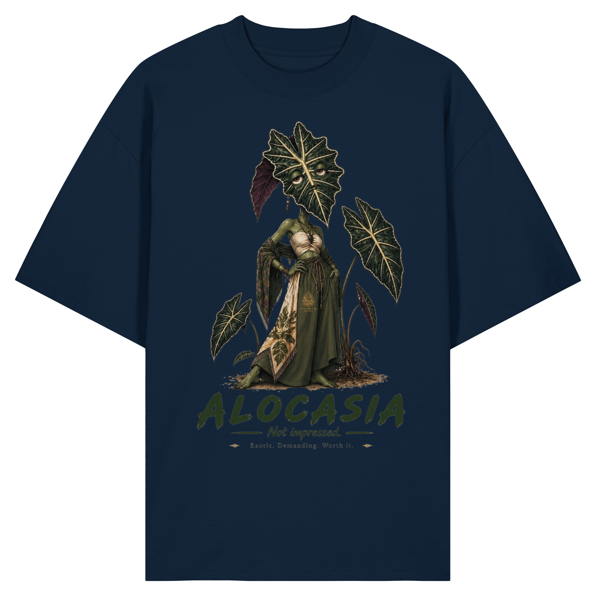 Vivarium Somnia - Alocasia Shirt - Organic Oversize Shirt