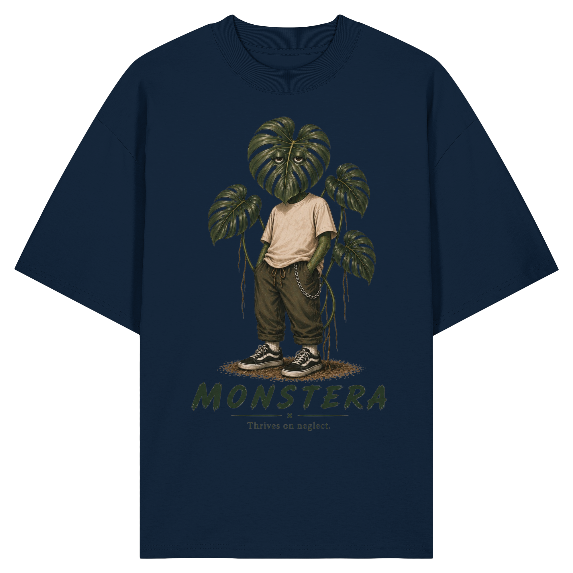 Vivarium Somnia - Monstera Shirt - Organic Oversize Shirt