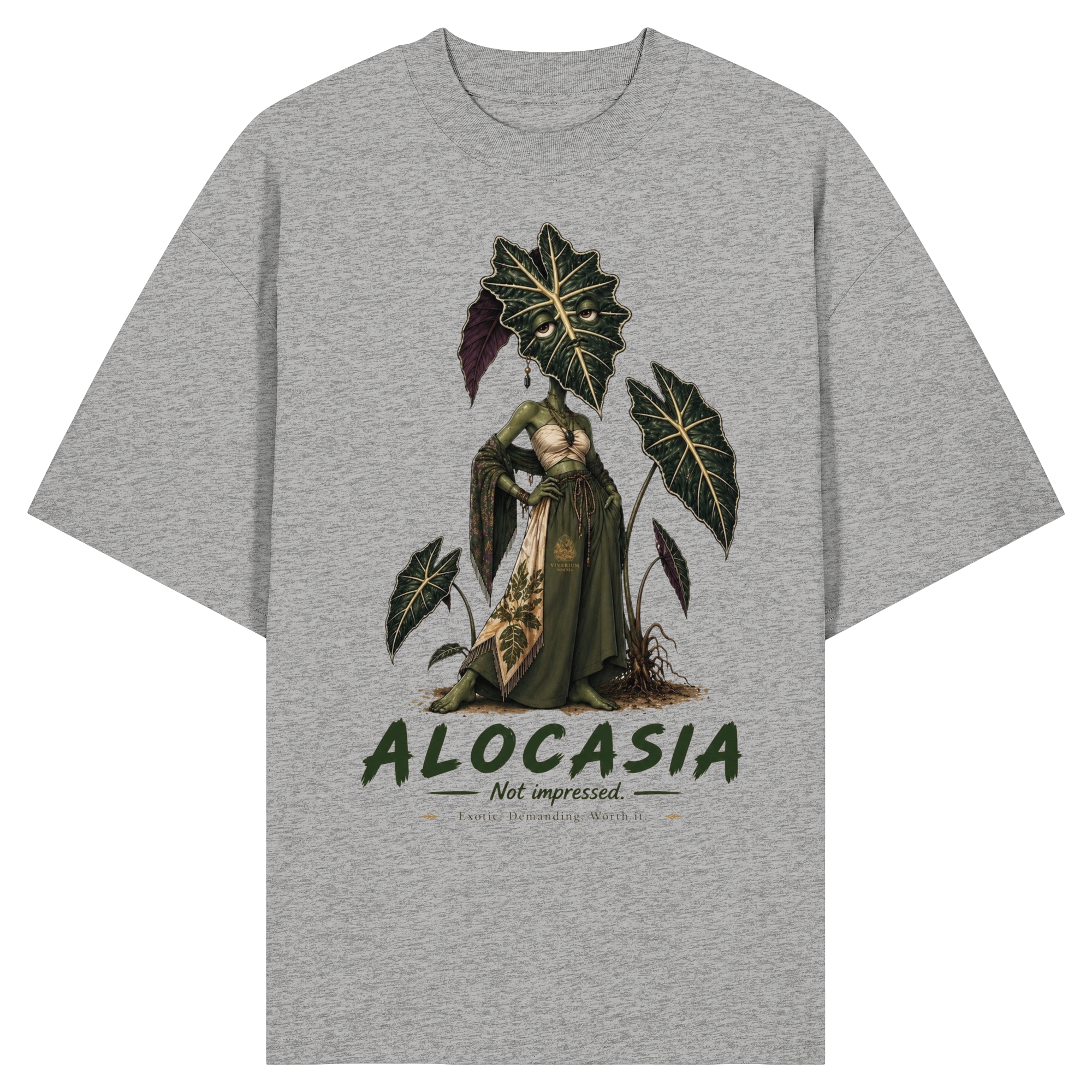 Vivarium Somnia - Alocasia Shirt - Organic Oversize Shirt