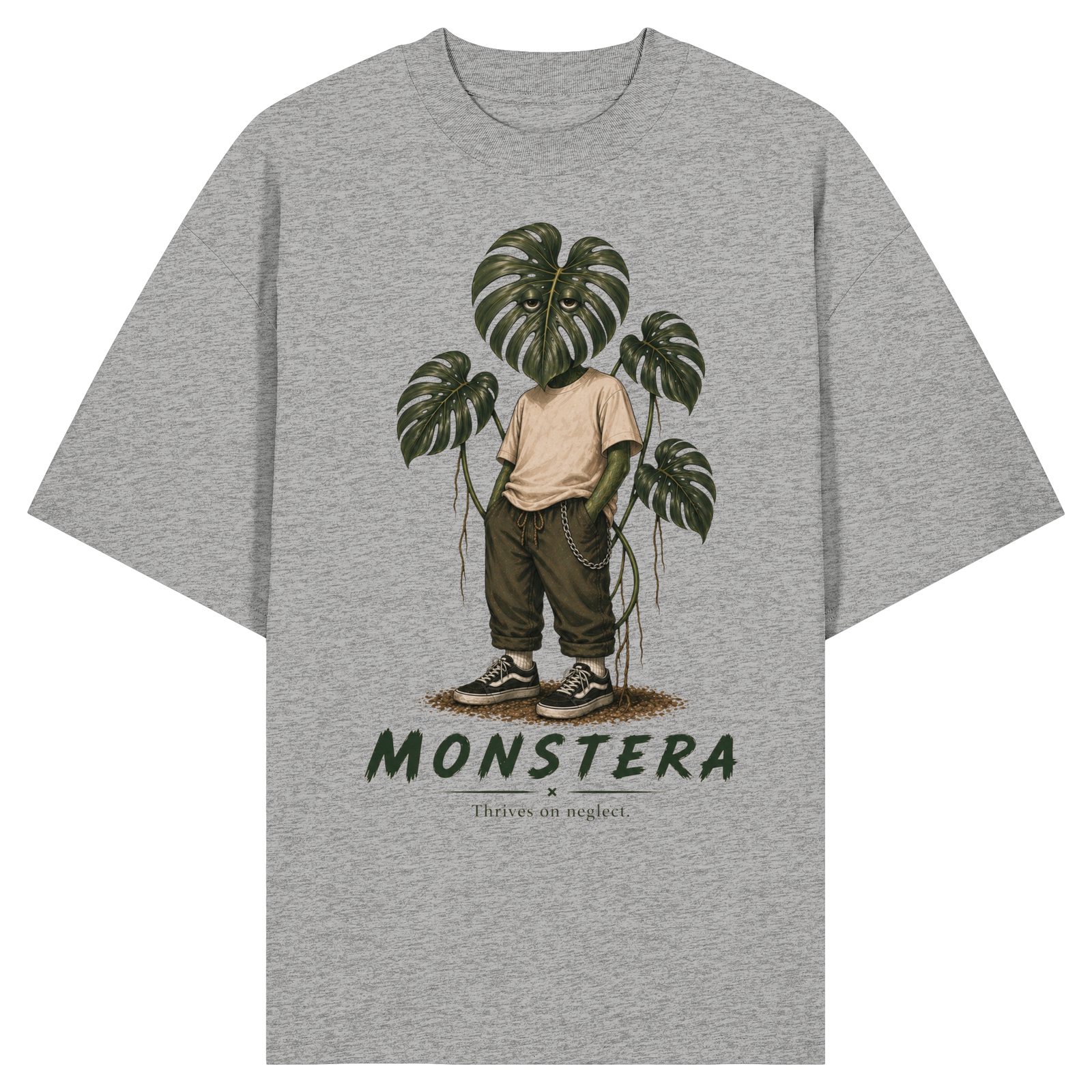 Vivarium Somnia - Monstera Shirt - Organic Oversize Shirt