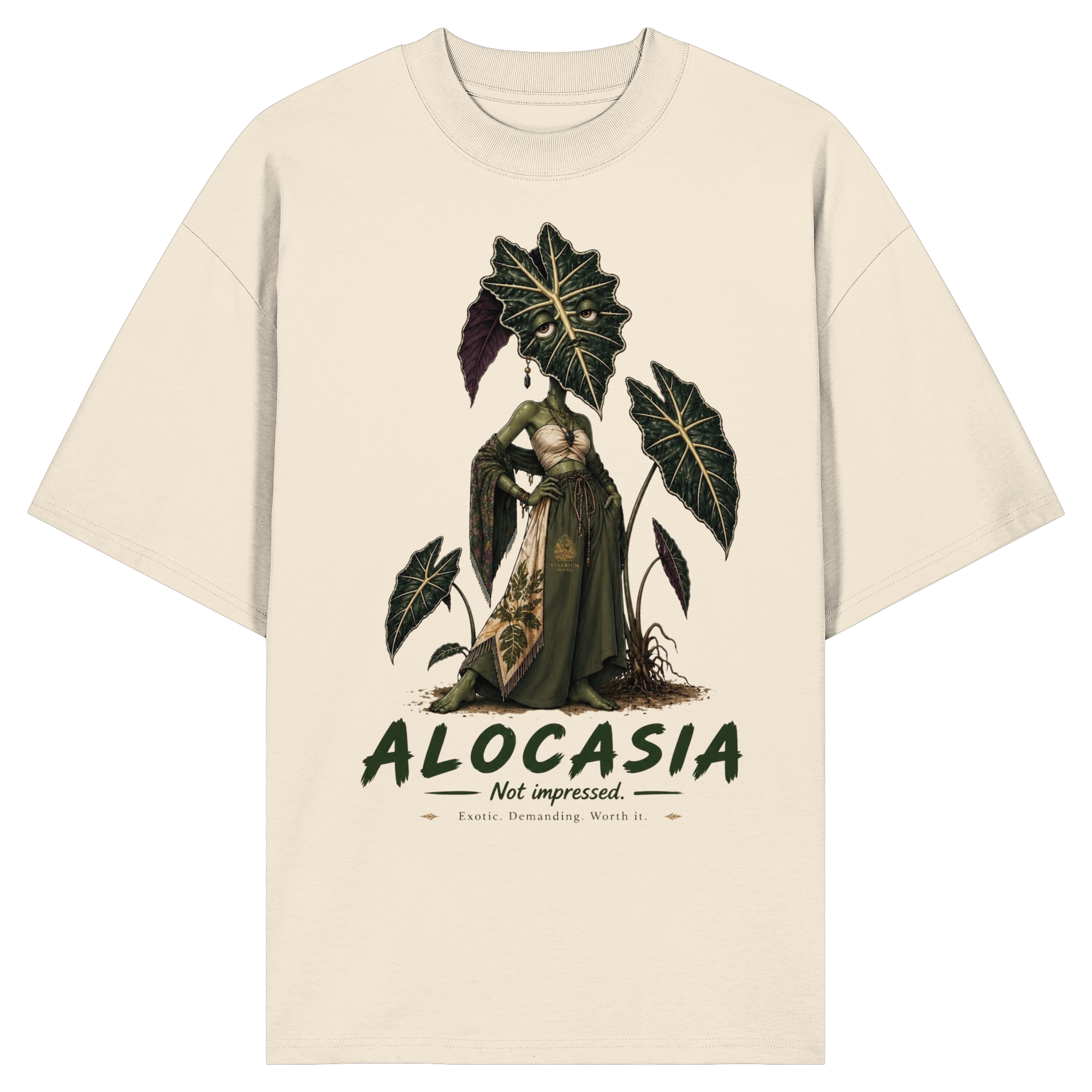 Vivarium Somnia - Alocasia Shirt - Organic Oversize Shirt