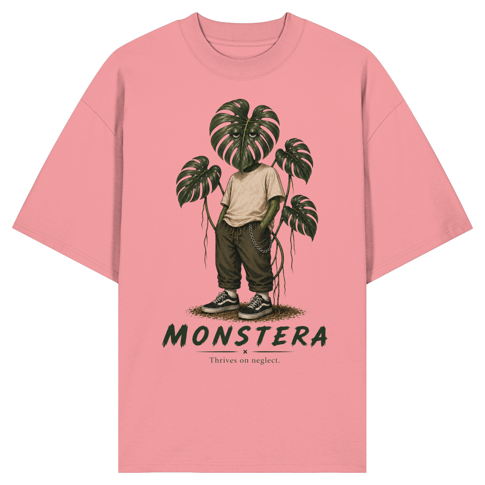 Vivarium Somnia - Monstera Shirt - Organic Oversize Shirt