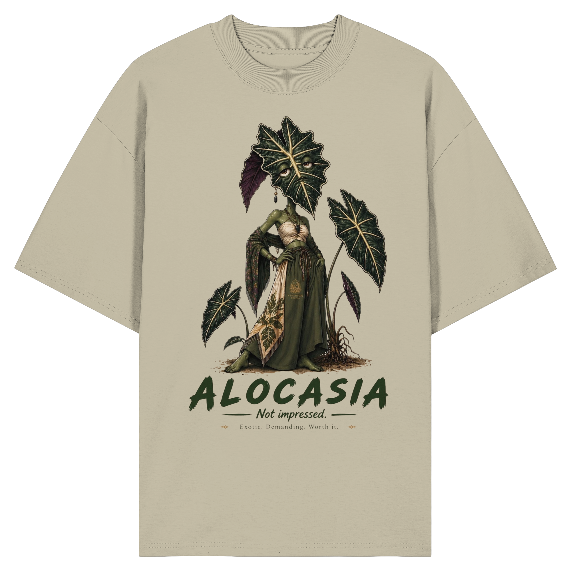 Vivarium Somnia - Alocasia Shirt - Organic Oversize Shirt