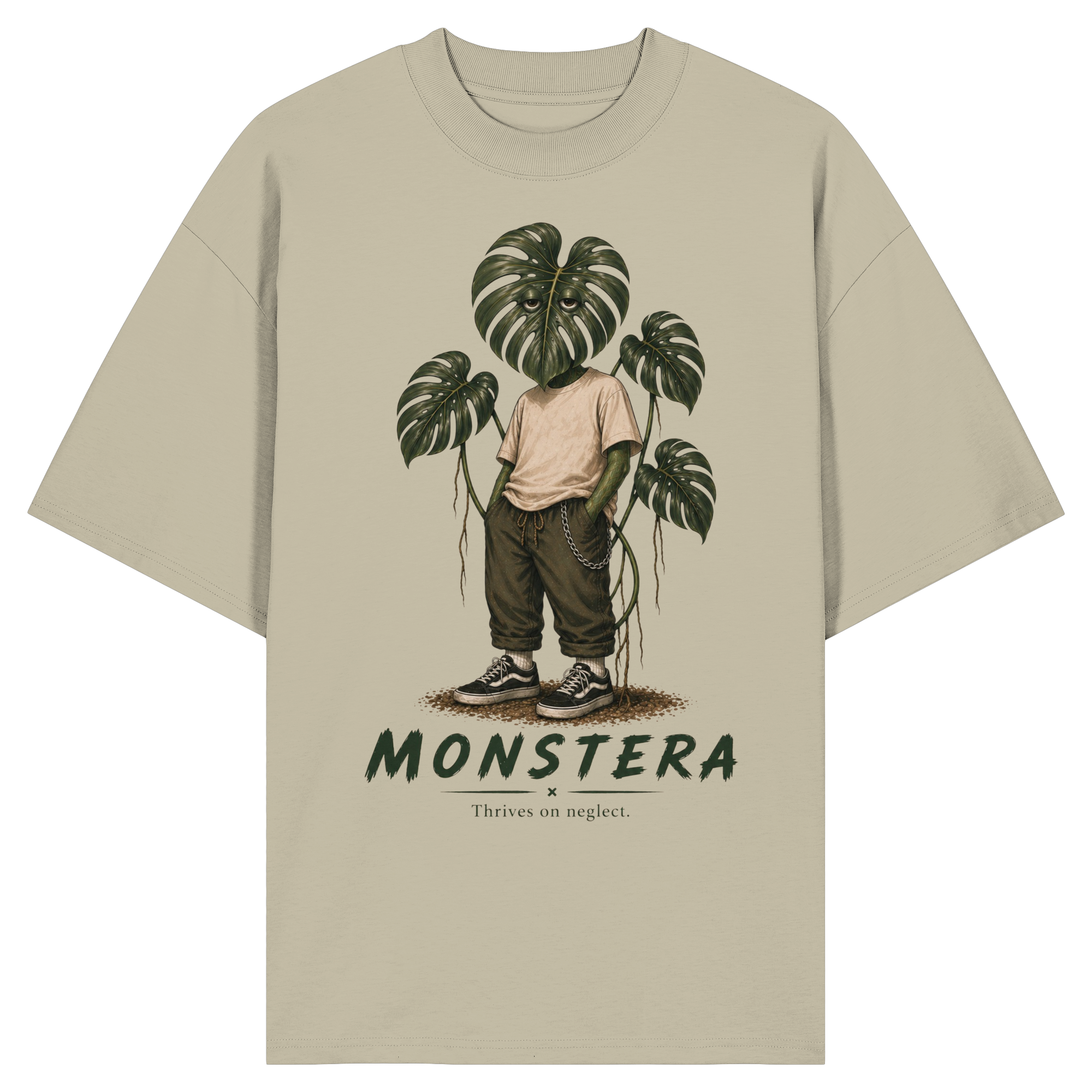 Vivarium Somnia - Monstera Shirt - Organic Oversize Shirt